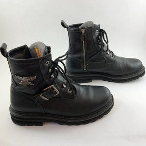 HARLEY-DAVIDSON Men's Apex Leather Motorcycle Boots 10.5